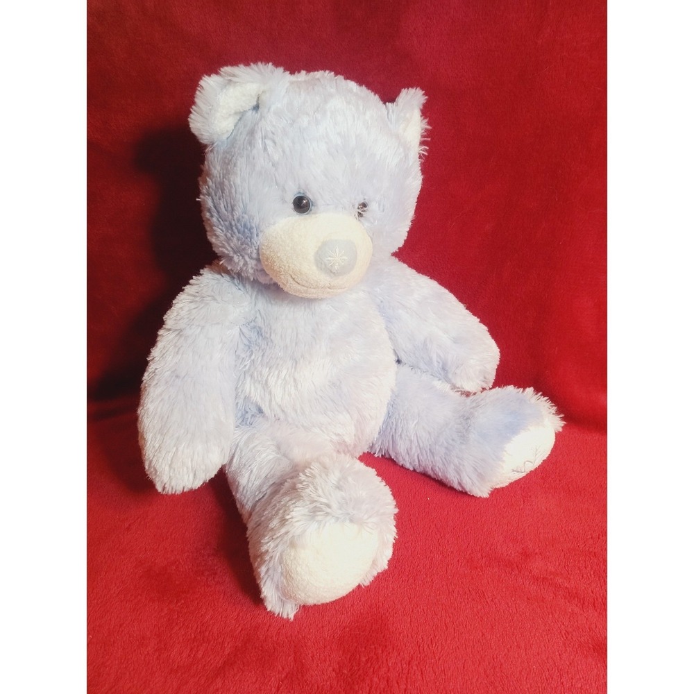 Bear Build A Bear Blue Snowflake Bear 15" Sparkly Plush  Toy Stuffed Animal